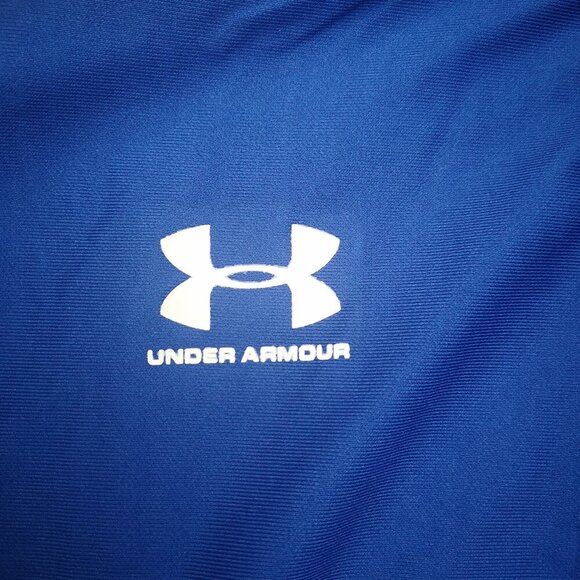 Under Armour Men's Size Large Blue & White Filled Full Zip Active Jacket - Picture 8 of 12